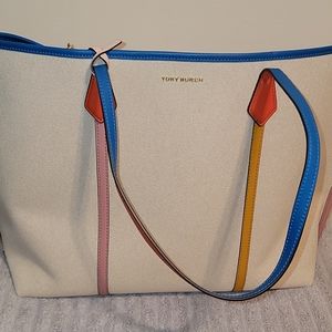 Tory Burch Oversized Perry Canvas Tote